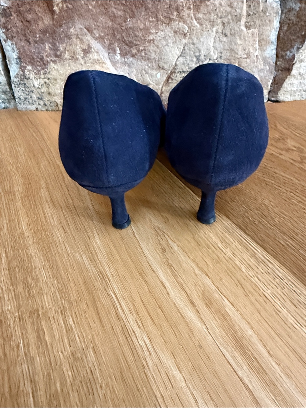 Blue Suede Pumps - Picture 4 of 6